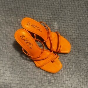 Wild Pair Vibrant Orange Sandals